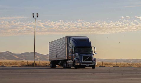 An example of a dry van trailer