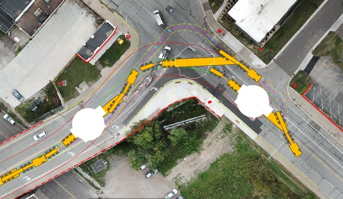 Heavy Haul Swept Path Calculation on Map