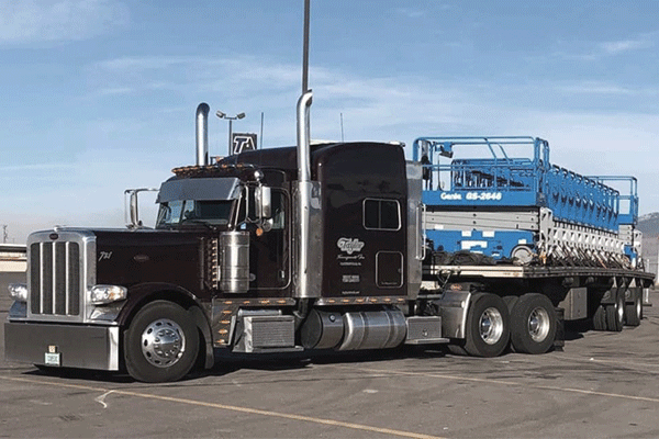 freight shipment flatbed