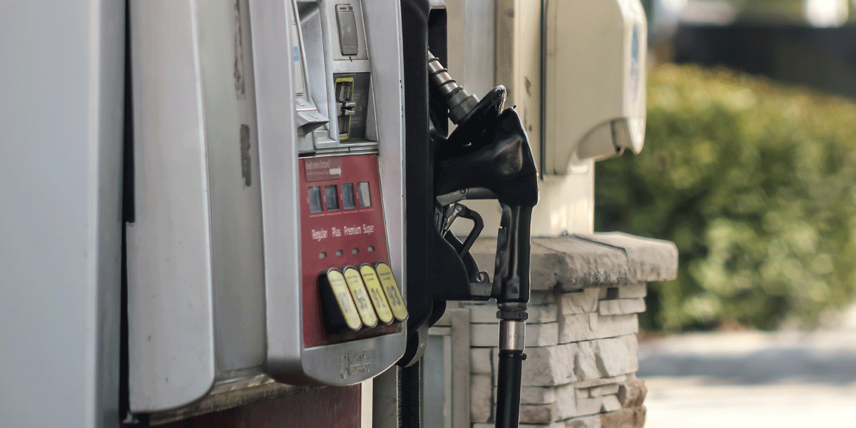 Zoomed in view of a fuel pump
