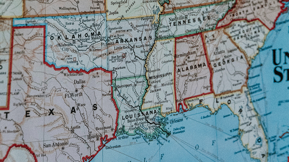 Map-of-Southern-United-States